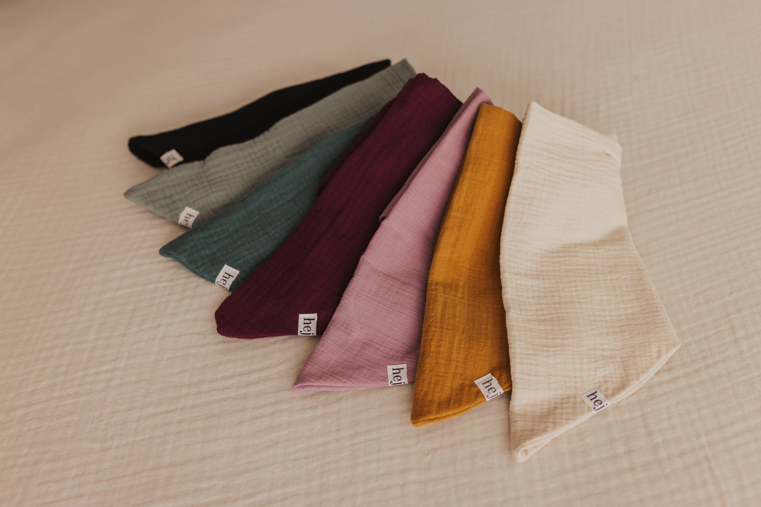 Halstücher Musselin mit Knopf Kinder