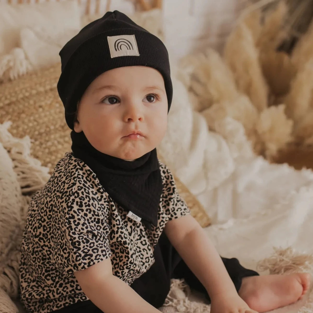 Rib Beanie "Schwarz"