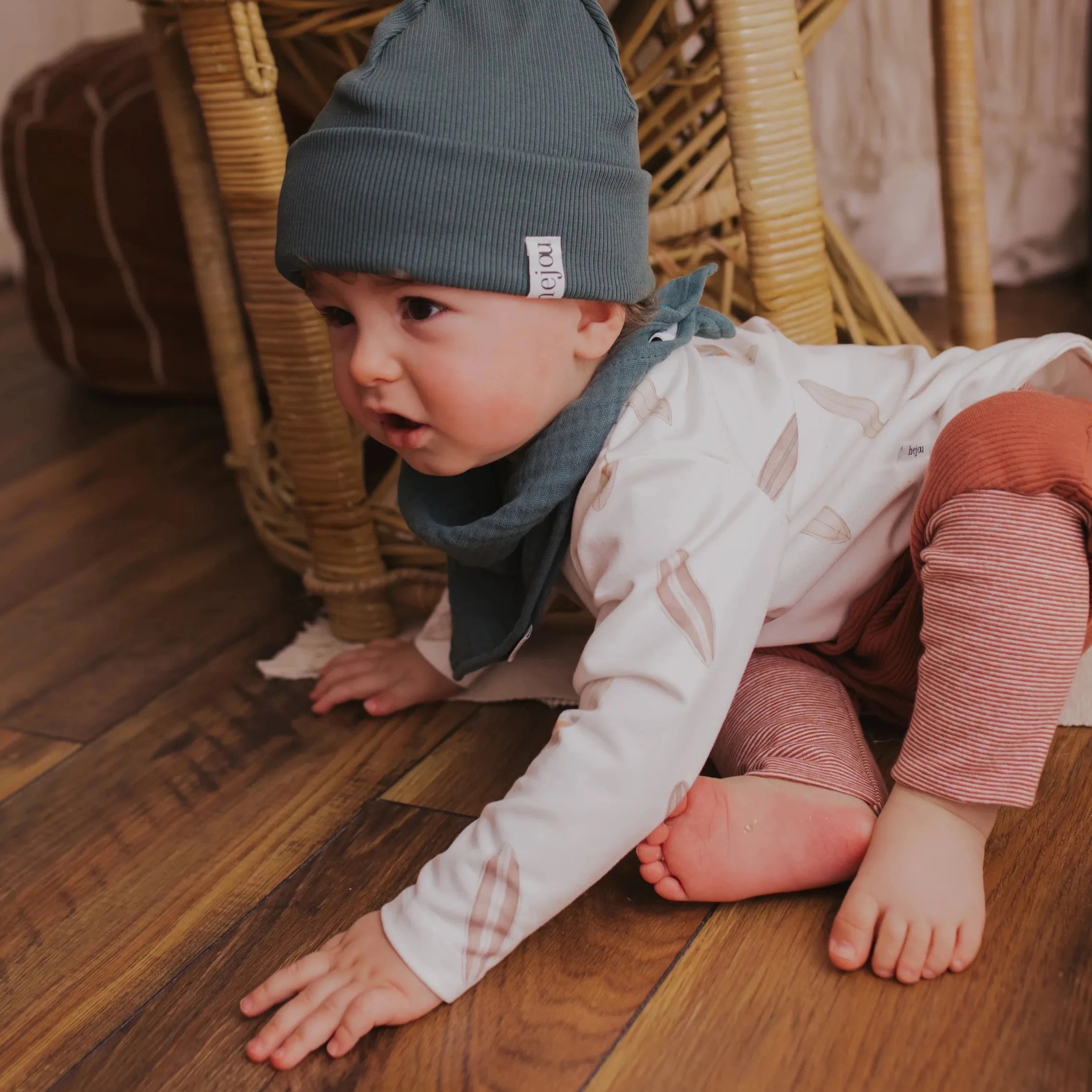 Rib Beanie "Smaragd“