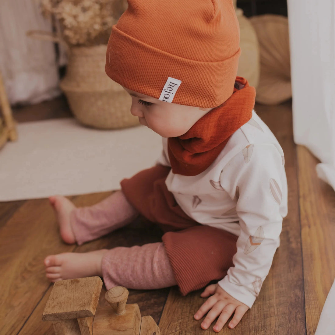 Rib Beanie "Zimt“ - XXS & XS