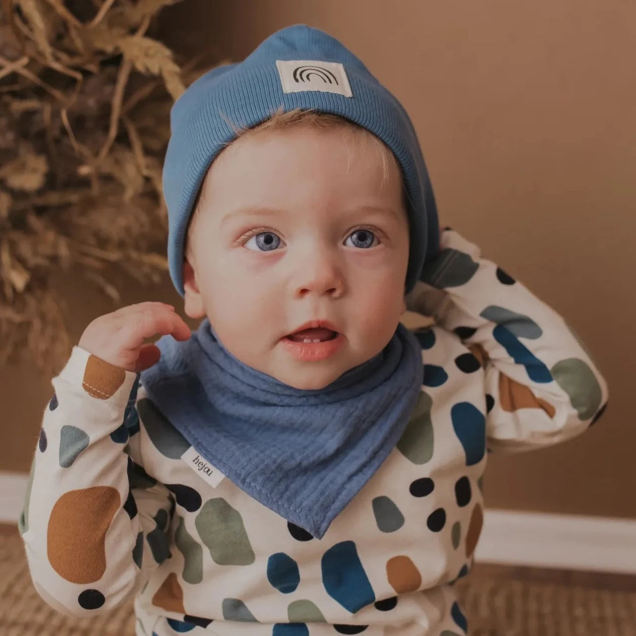Rib Beanie "Blau“