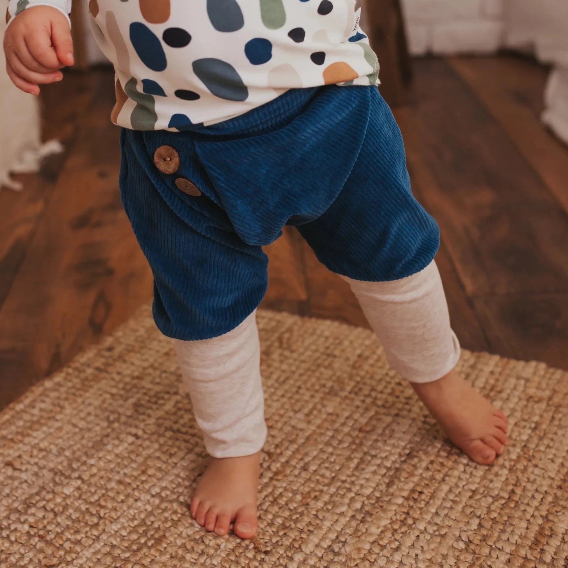 Knickerbou "Cord Petrol“ - 50/56 & 62/68