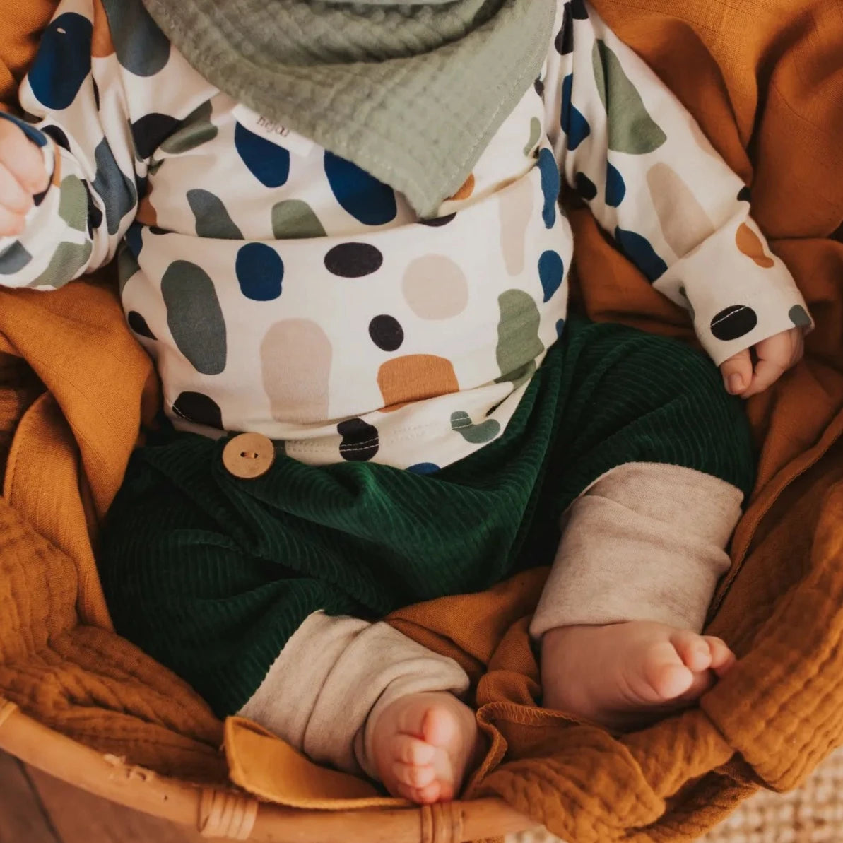 Knickerbou "Cord Grün" - 50/56