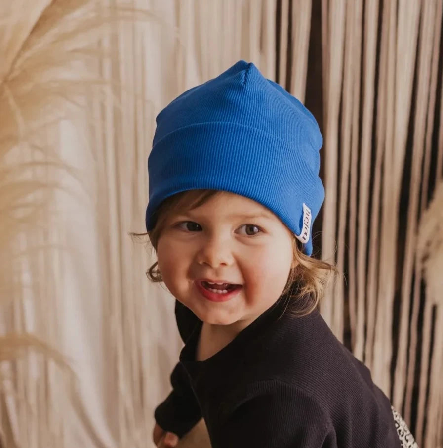 Rib Beanie "Blue" - XXS & XS