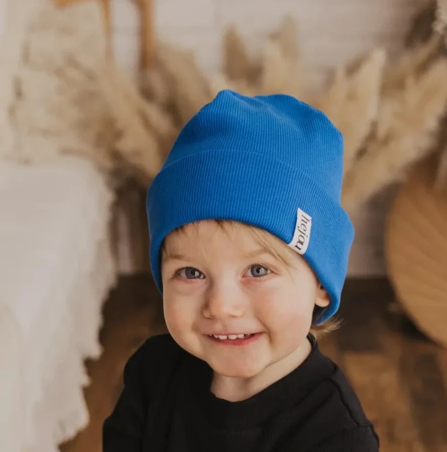 Rib Beanie "Blue" - XXS & XS
