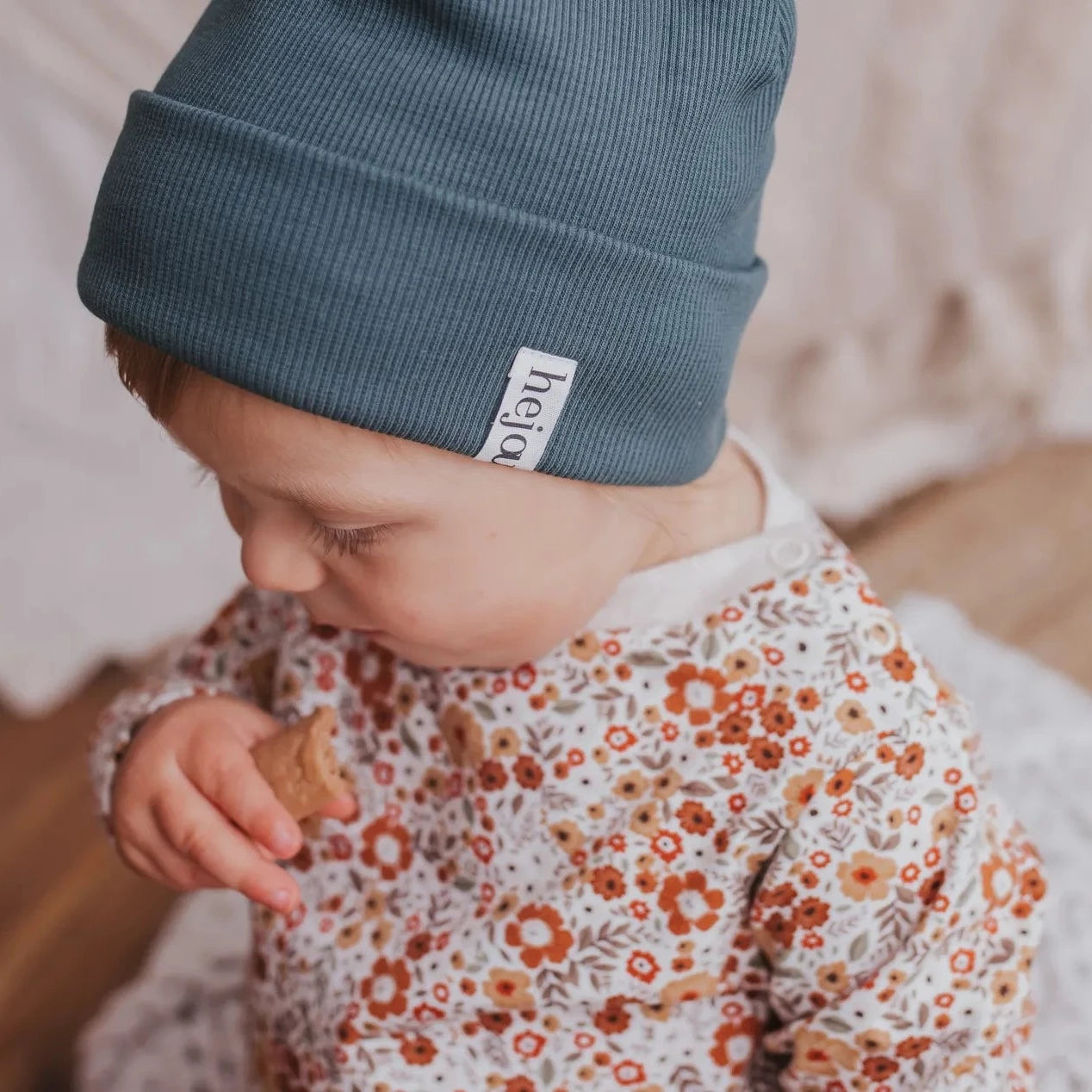 Rib Beanie Smaragdgrün