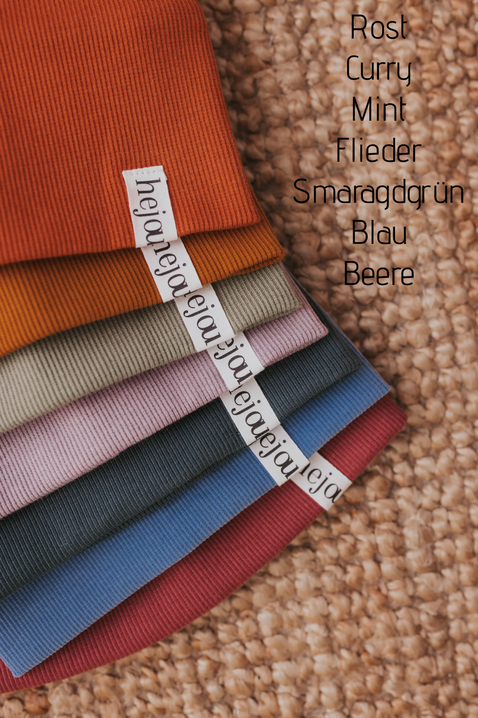 Rib Loopschal - verschied. Farben