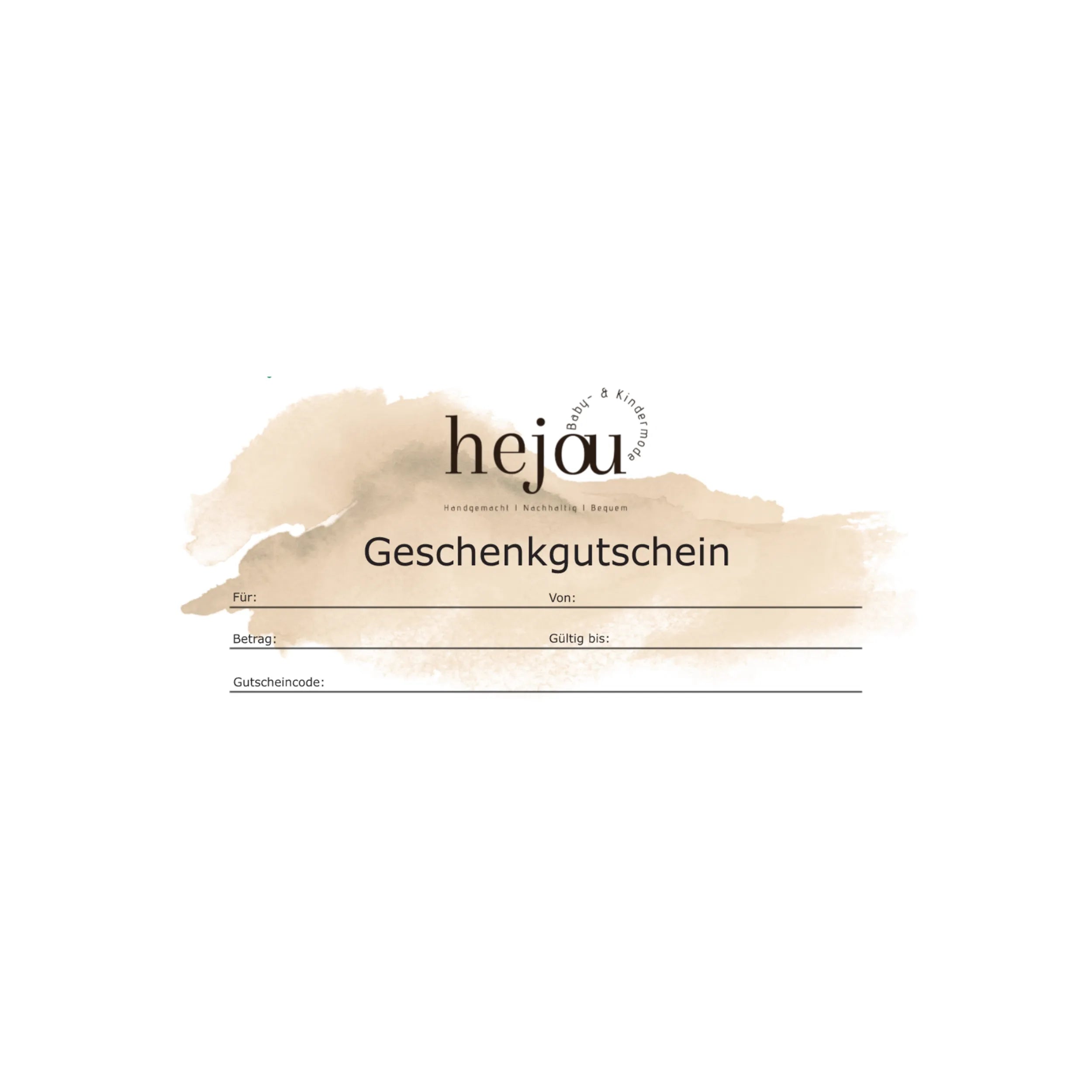 Gutschein - Mit Karte und Umschlag