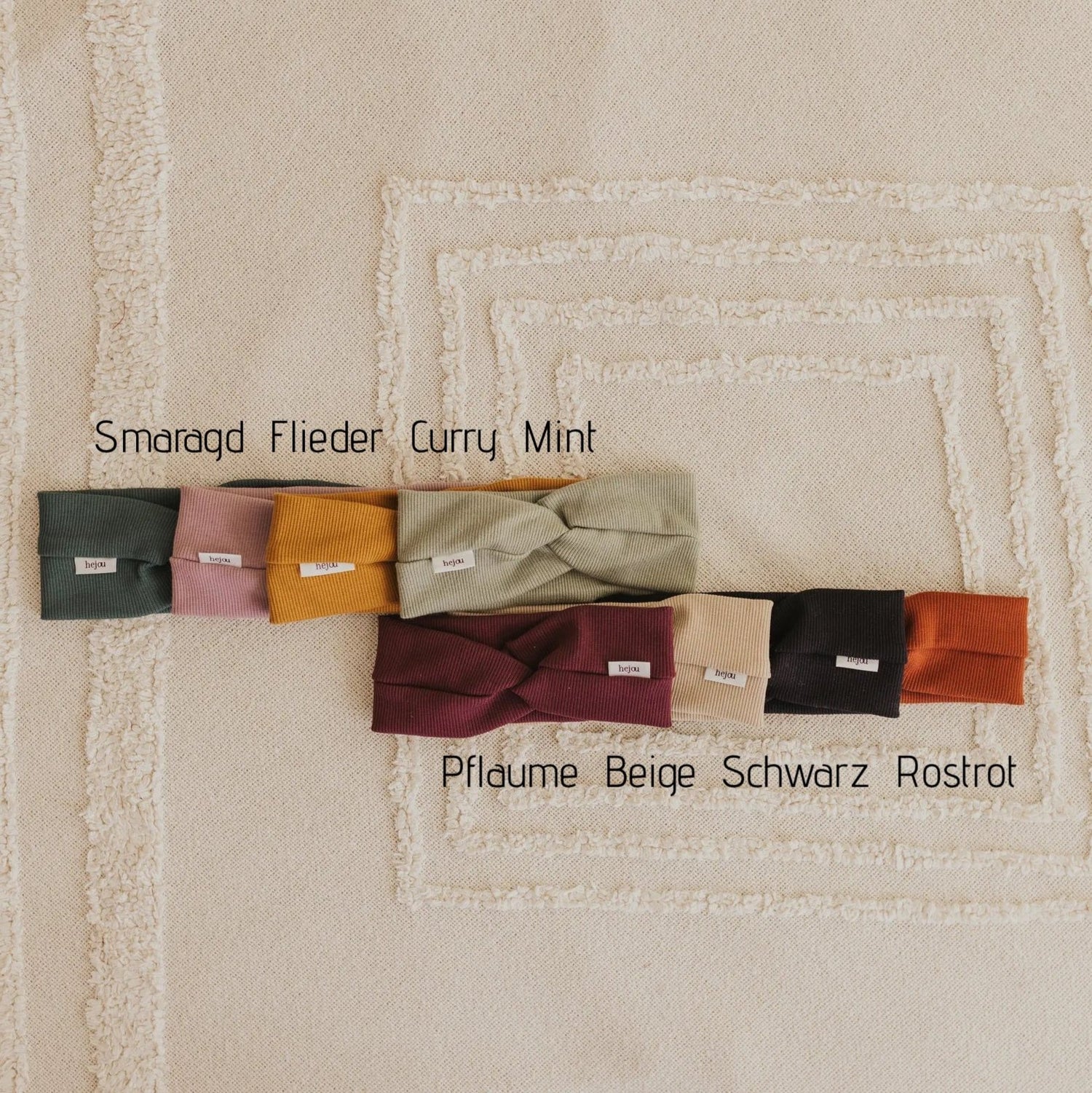 Rib Stirnband "Erwachsene" - versch. Farben