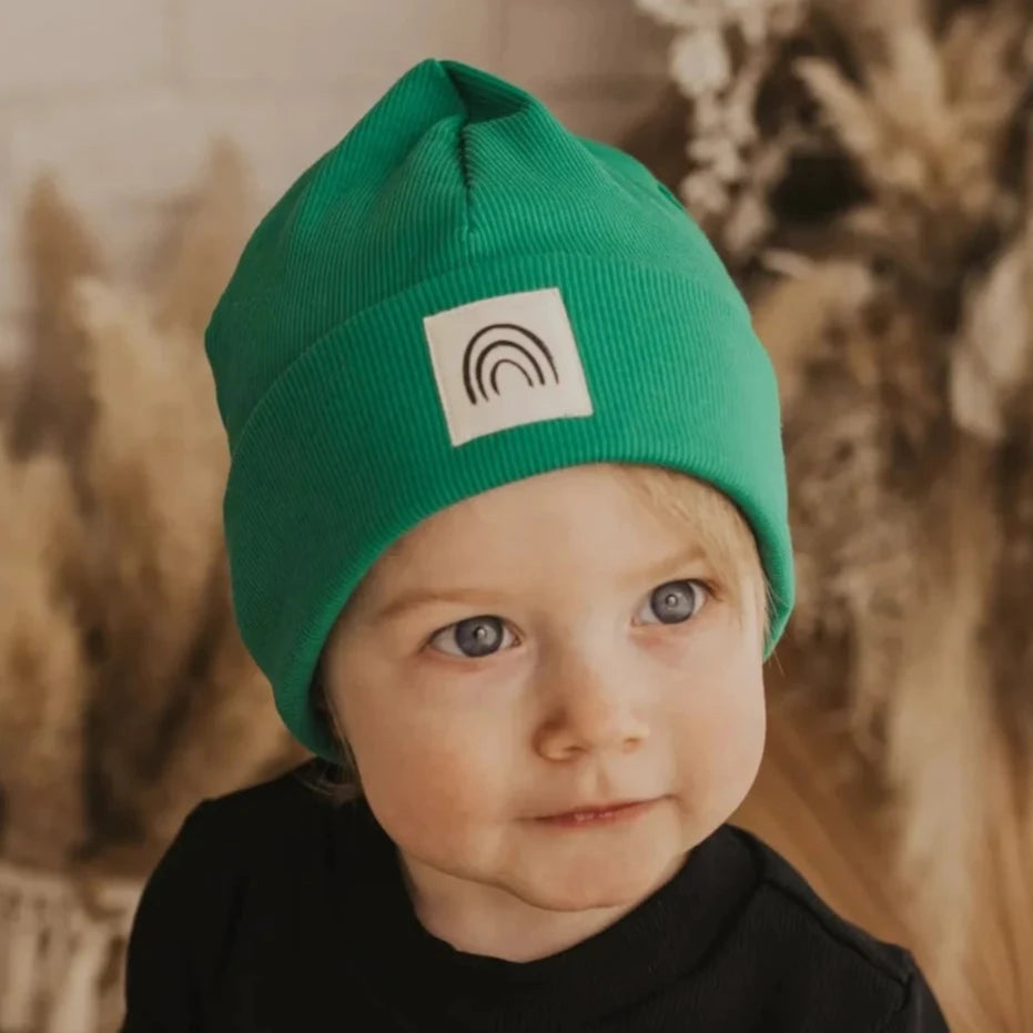 Rib Beanie "Green" - XXS, XS & S