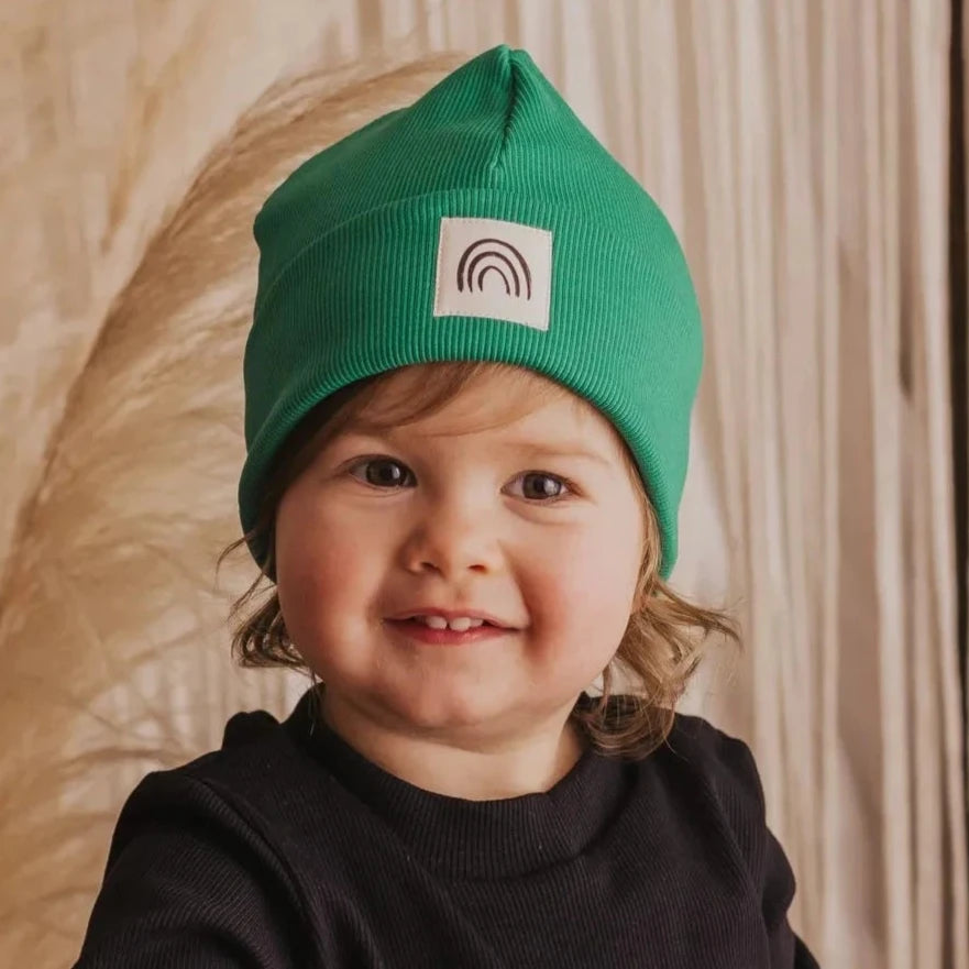 Rib Beanie "Green" - XXS, XS & S