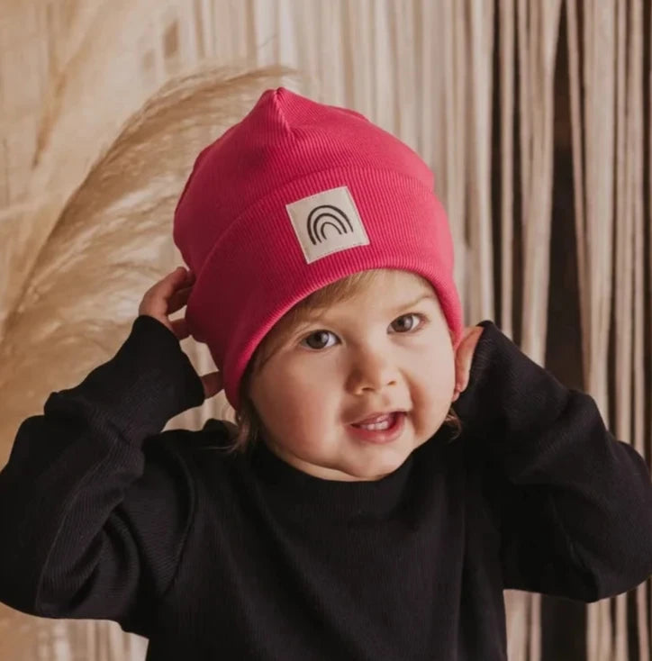 Rib Beanie "Pink" - XXS, XS & S