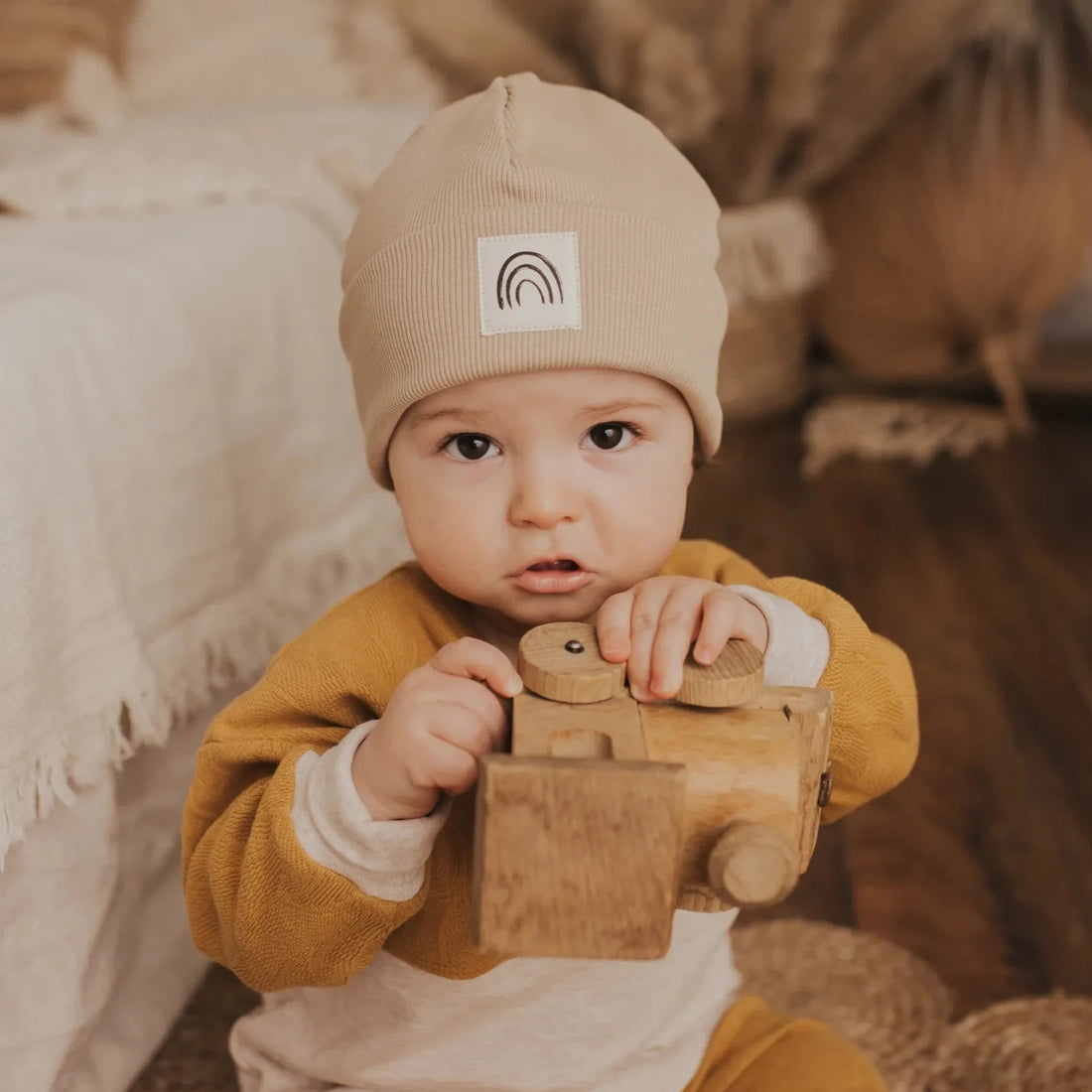 Rib Beanie "Beige" - XXS, XS & S