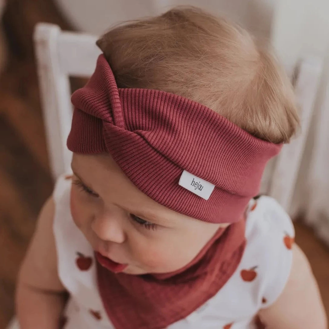 Rib Stirnband Baby &amp; Kids - versch. Farben