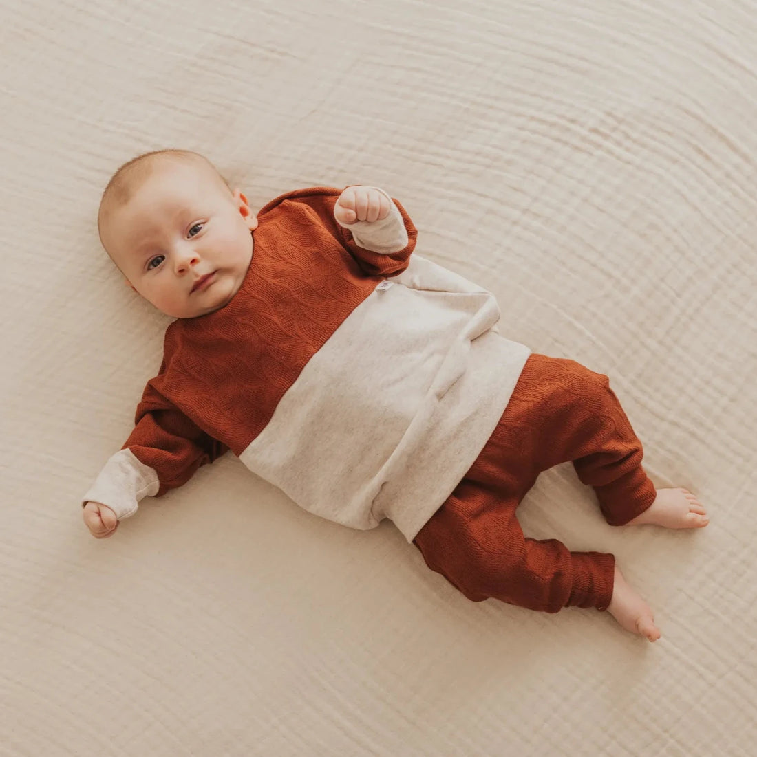 Oversized Sweater &quot;Rost/Beige&quot;