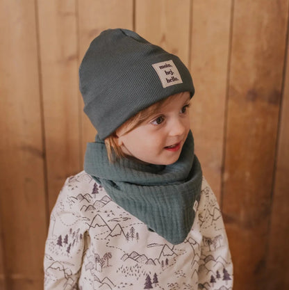 Rib Beanie &quot;Smaragd“