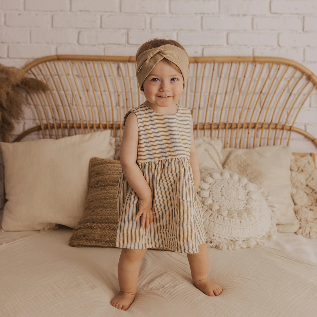 Sommerkleid "Grün/Streifen" - 50/56 & 74/80