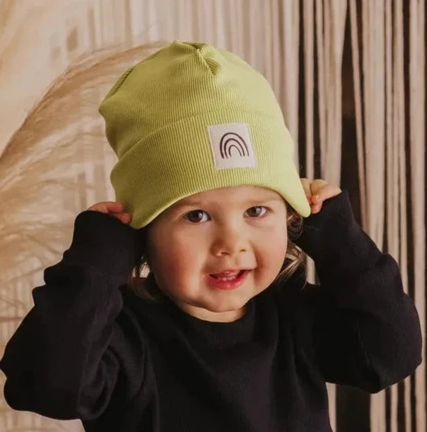Rib Beanie "Lime" - XXS, XS & S